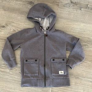 Boys quicksilver zip up hoodie size 7